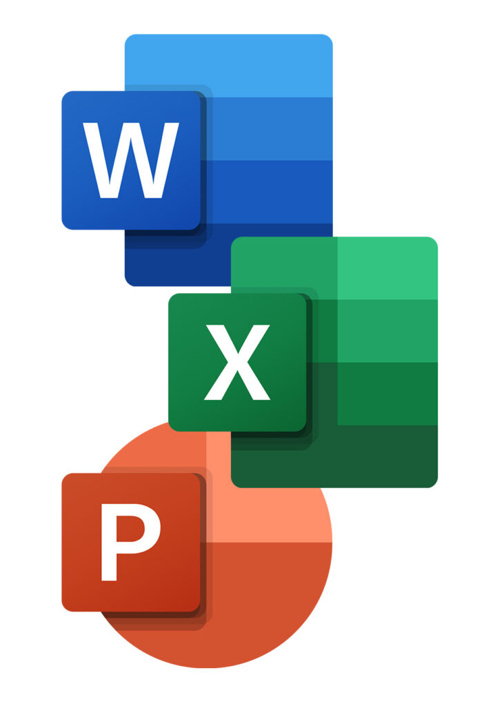 Werken met producten van Microsoft office zoals Word, Excel en Powerpoint.